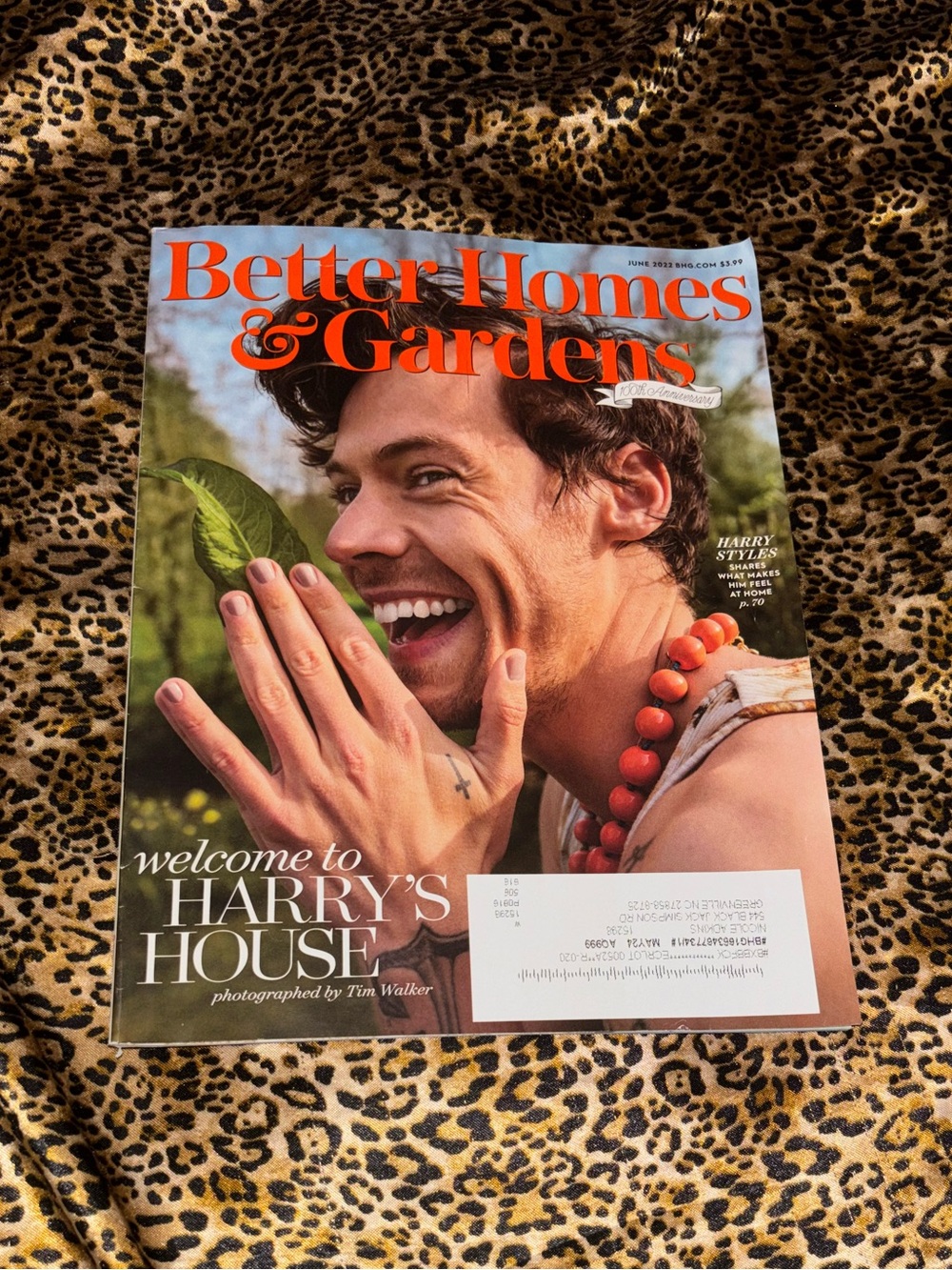 Better Homes and Gardens Harry Styles June 2022 issue
